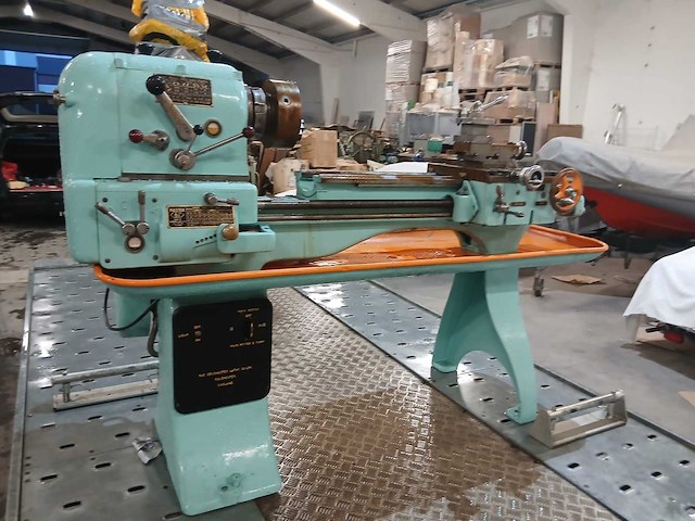 1960 colchester lathe master 6 1/2 gereviseerde draaibank met frequentieregelaar en snelwisselsysteem - afbeelding 1 van  8