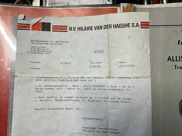 1964 allis-chalmers ed40 oldtimer tractor - afbeelding 30 van  38