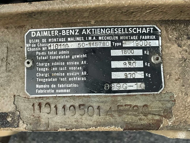 1964 mercedes-benz 190 - oldtimer (uitzondelijke staat) - afbeelding 16 van  52