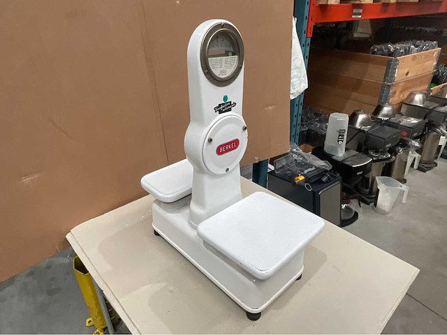 1965 berkel balance mechanische dubbelplate vintage balance - afbeelding 3 van  5