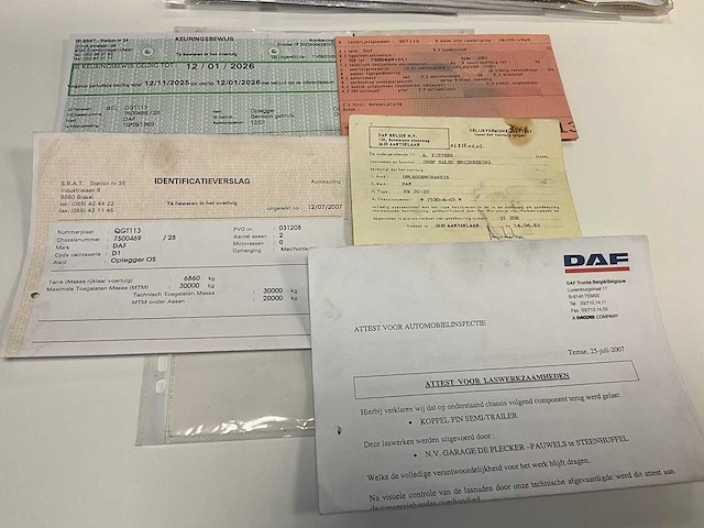 1968 daf nw20-30 oplegger - afbeelding 2 van  10