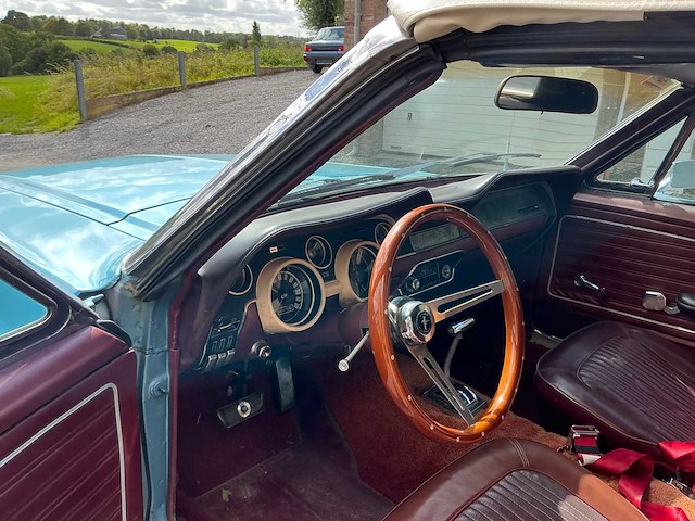 1968 ford mustang v8 4.7l cabrio oldtimer - afbeelding 24 van  76