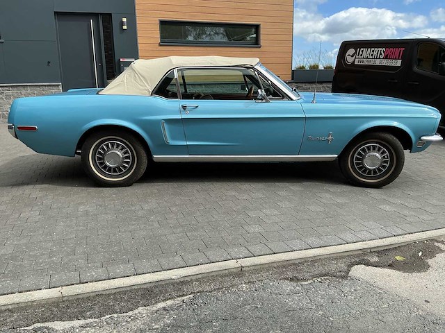 1968 ford mustang v8 4.7l cabrio oldtimer - afbeelding 56 van  76