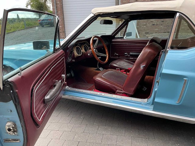 1968 ford mustang v8 4.7l cabrio oldtimer - afbeelding 6 van  61