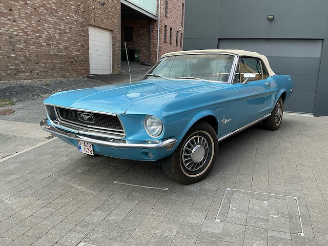 1968 ford mustang v8 4.7l cabrio oldtimer - afbeelding 1 van  61