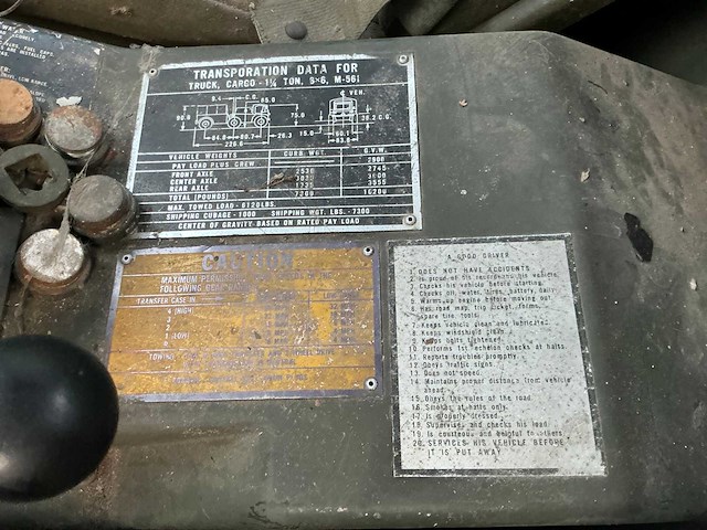 1968 gama goat truck cargo 6x6 oldtimer amfibievoertuig - afbeelding 8 van  18