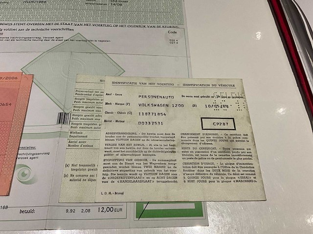 1968 volkswagen beetle oldtimer - afbeelding 10 van  21