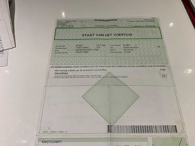 1968 volkswagen beetle oldtimer - afbeelding 14 van  21