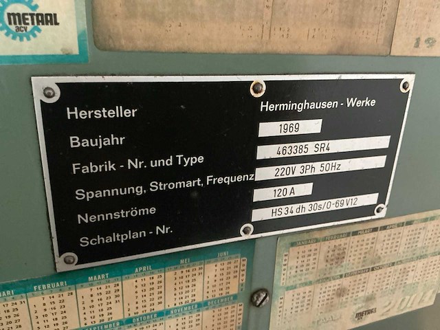 1969 herminghausen - werke sr4 rondslijpmachine - afbeelding 5 van  13