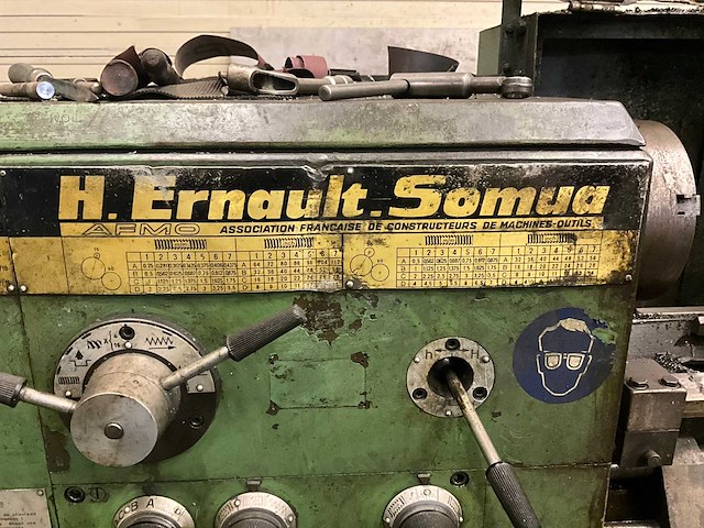 1970 h. ernault-somua 435 zware freesmachine/draaibank - afbeelding 13 van  13