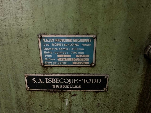 1970 les innovations méchaniques t8 bankdraaibank - afbeelding 17 van  17