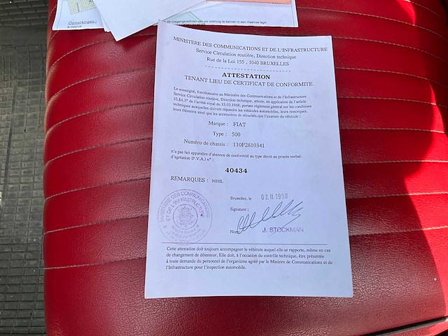 1971 - fiat 500 - oldtimer - afbeelding 25 van  37