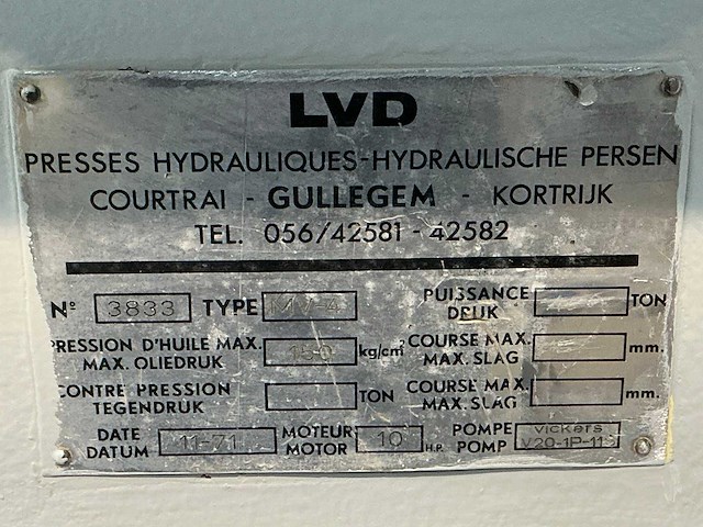 1971 lvd mv-4 guillotineschaar - afbeelding 4 van  5