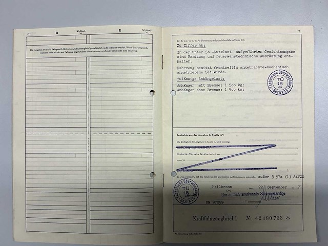 1971 mercedes-benz laf 1113 4x4 brandweerwagen - afbeelding 34 van  36