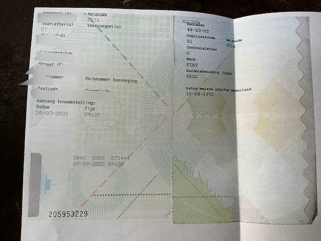 1972 - fiat 600l oldtimer - afbeelding 27 van  38