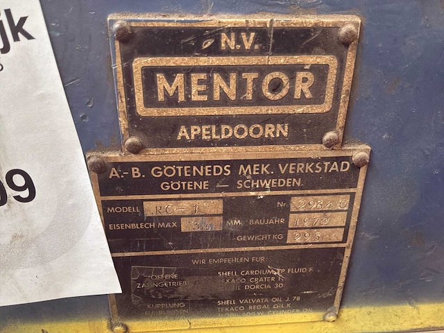 1972 mentor ro-1 manuele plaatwals - afbeelding 5 van  6
