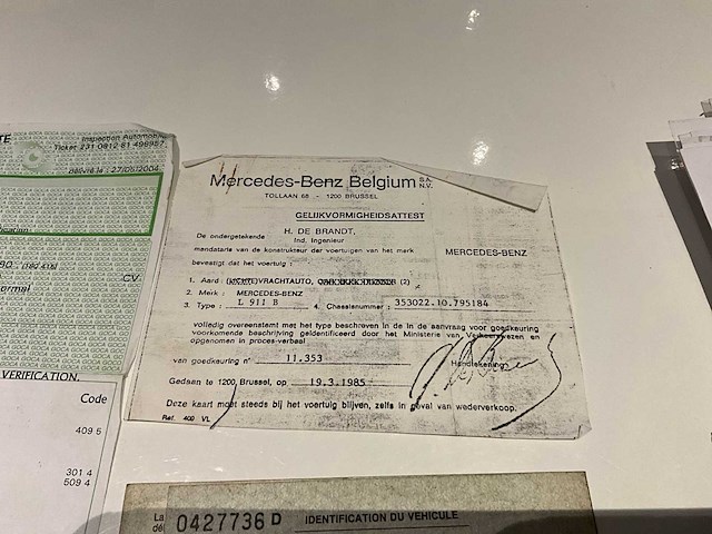 1972 mercedes-benz l911b vrachtwagen - afbeelding 16 van  26