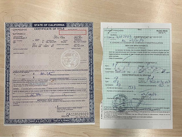 1973 ford mustang mach 1 vintage auto's > 15 - afbeelding 48 van  55