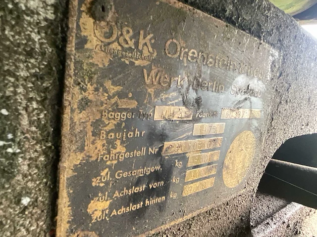 1973 orenstein & koppel mh3 wielgraafmachine - afbeelding 8 van  16