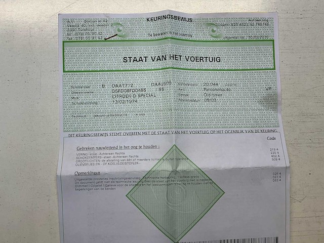 1974 - citroen dspecial oldtimer - afbeelding 25 van  32