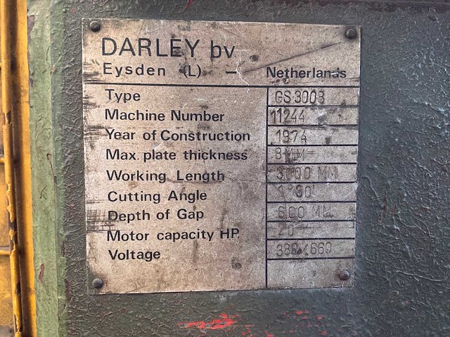 1974 darley gs3003 guillotineschaar - afbeelding 6 van  6