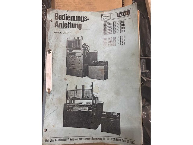 1974 illig ua100ed thermovormmachine - afbeelding 2 van  11