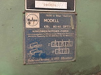 1974 muhc une bender kbl80-40 pons- en knipmachine - afbeelding 2 van  10