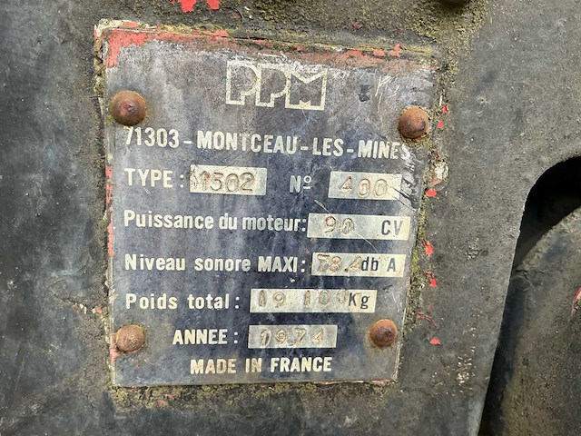 1974 ppm tp1502-b63 kabelkraan met giek overige hijs- en heftechniek - afbeelding 1 van  23