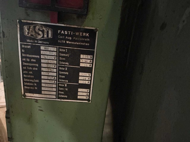 1975 fasti rbm 109/ 2.0/ 5 plaatwalsmachine - afbeelding 6 van  7