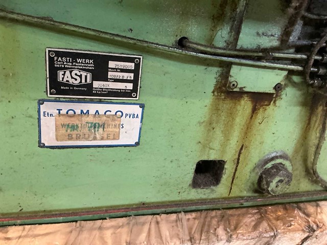 1975 fasti rbm 109/ 2.0/ 5 plaatwalsmachine - afbeelding 7 van  7