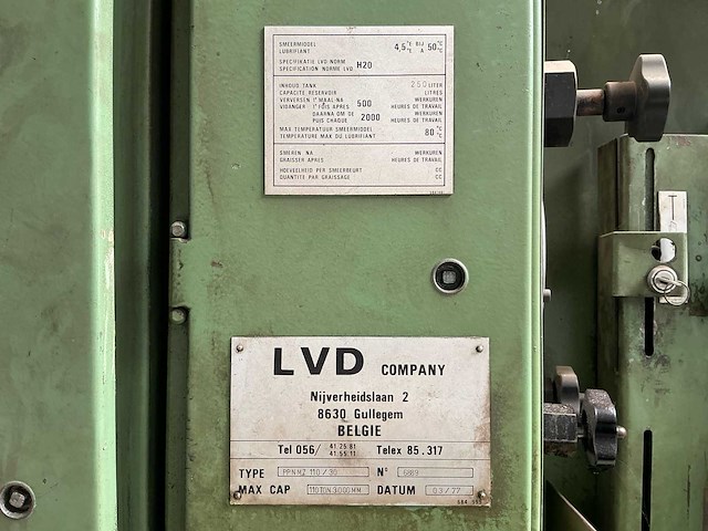 1977 lvd ppnmz110/30 buigmachine - afbeelding 3 van  9