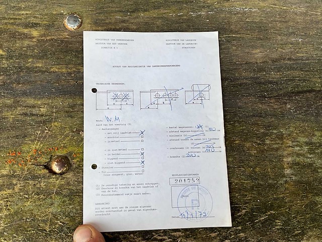 1977 wm trailer voor hooi en stro - afbeelding 10 van  17