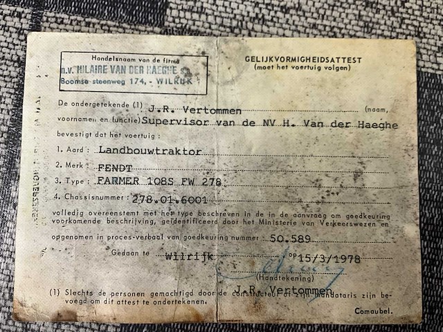 1978 fendt farmer 108s turbomatik - afbeelding 20 van  23