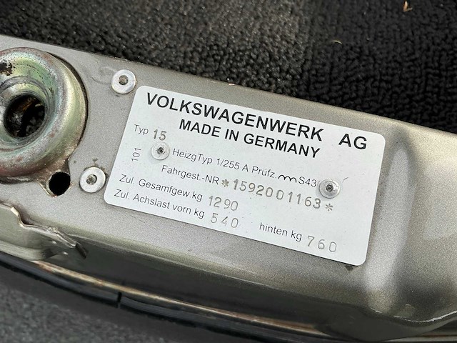 1978 volkswagen kever cabrio oldtimer - afbeelding 20 van  35