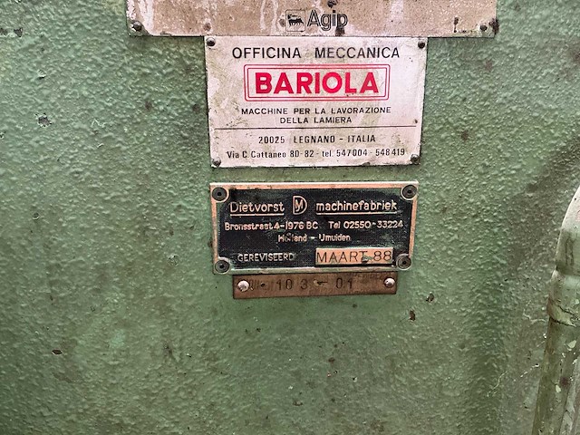 1979 bariola cbn15 knipmachine - afbeelding 3 van  10
