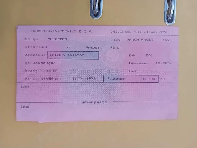 1979 mercedes-benz 913 brandweerwagen - functioneel - afbeelding 13 van  20