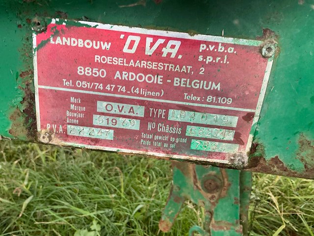 1979 o.v.a lb4019 mestwagen - afbeelding 3 van  11