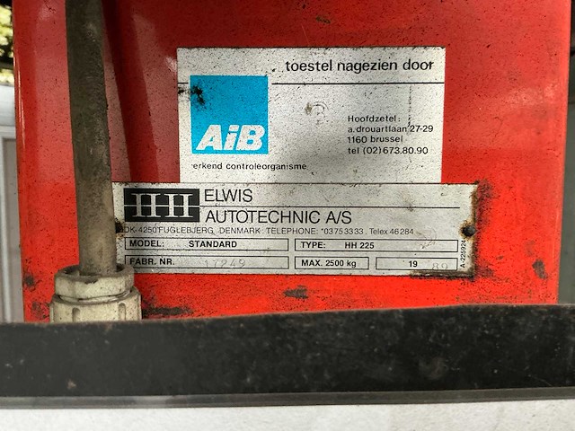 1980 hh-lift standard hh225 hefbrug - afbeelding 5 van  7