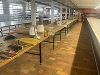 1980 hovy’s st-101 grote werktafel met elektrisch snijmes op geleider - afbeelding 1 van  10