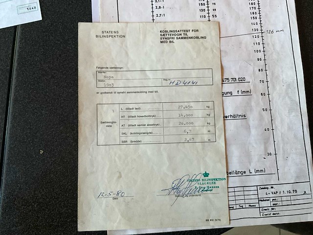 1980 nopa nts 160/6.5 pyt transporttrailer - afbeelding 37 van  45