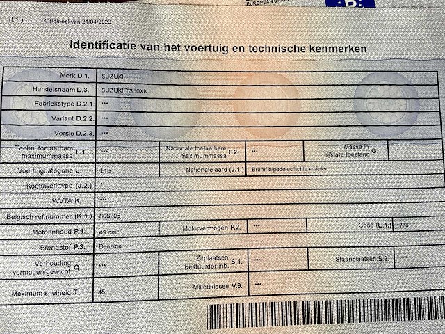 1980 suzuki er21 50cc enduro - afbeelding 6 van  7