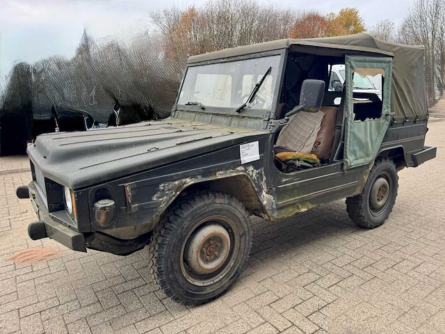 1980 volkswagen iltis - origineel militair 4x4 voertuig – benzine – project/collectorsitem – zonder papieren - afbeelding 1 van  14