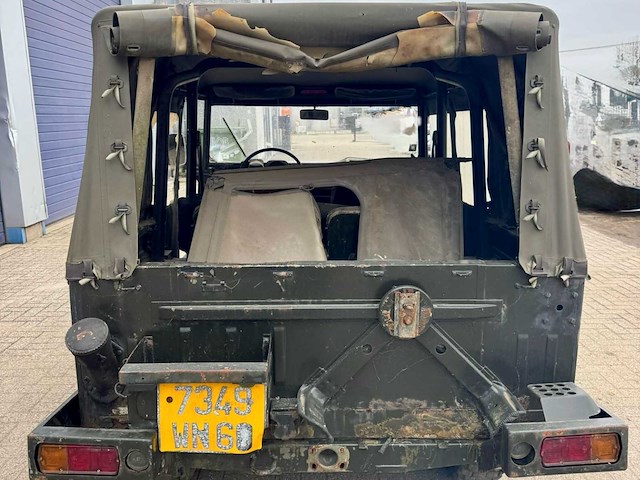 1980 volkswagen iltis - origineel militair 4x4 voertuig – benzine – project/collectorsitem – zonder papieren - afbeelding 11 van  14