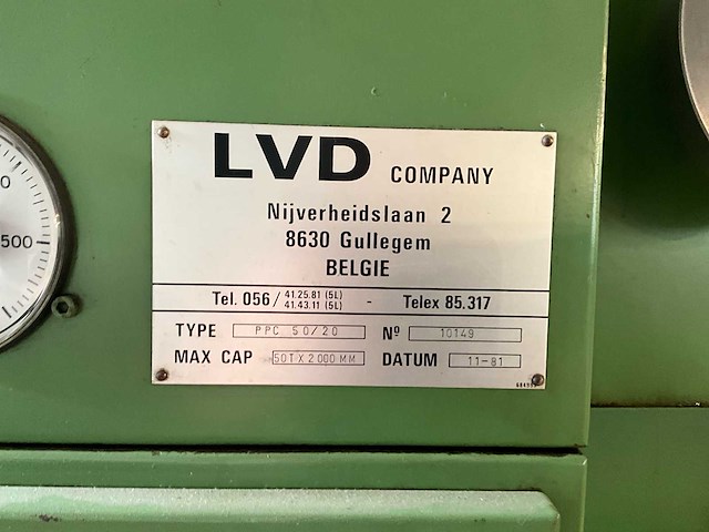 1981 ldv ppc 50/20 hydraulische pers - afbeelding 2 van  13