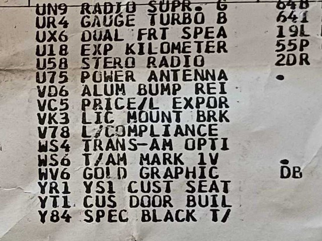 1981 pontiac transam turbo - afbeelding 42 van  49