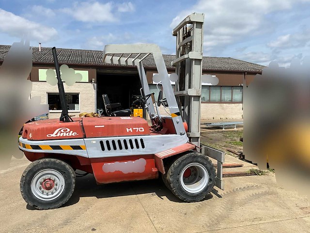 1982 linde h70d industriële vorkheftruck - 7 ton - diesel - functioneel - afbeelding 21 van  24