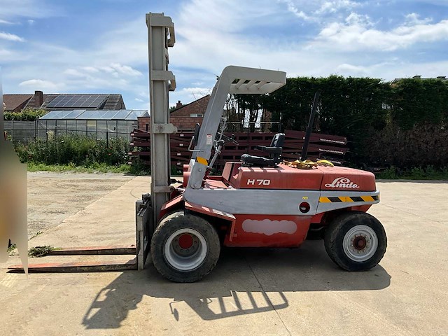 1982 linde h70d industriële vorkheftruck - 7 ton - diesel - functioneel - afbeelding 11 van  23