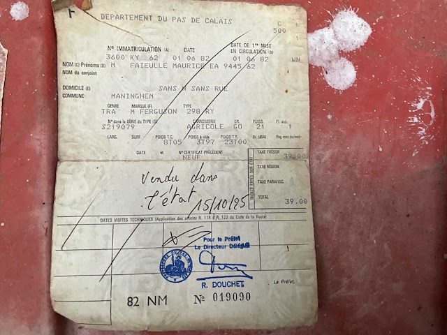 1982 massey ferguson 298 vierwielaangedreven landbouwtractor - afbeelding 38 van  43