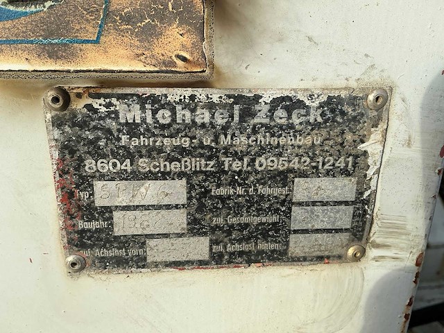 1982 michael zeck spw6 kabellier op aanhangwagen - afbeelding 22 van  31
