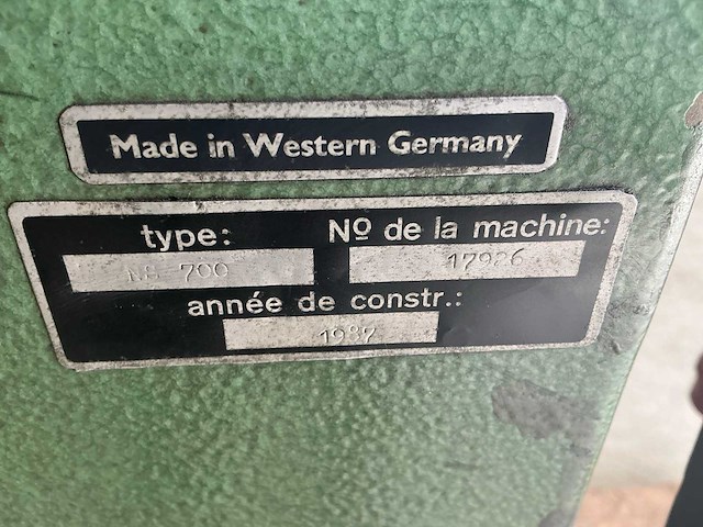 1982 vollmer dornhan ns700 carbide zaagmolen - afbeelding 2 van  10